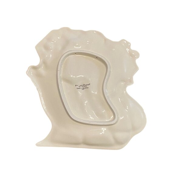 Fitz And Floyd Essentials Teddys Christmas Sleigh Plate 10" Hand-Painted Ceramic - Picture 2 of 5